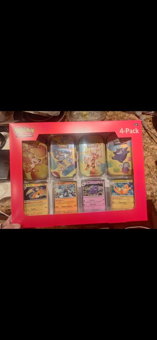 BRAND NEW Pokemon Scarlet And Violet 151 Mini Tin 4 Pack (I Have 2)