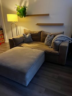West Elm Couch bed/ottoman