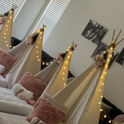 Tee Pee / A Frame Tee Pee Sleepover Set Up