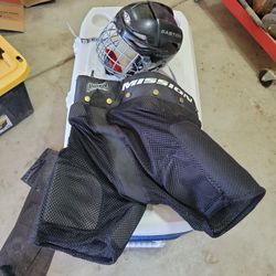 Hockey Pants And Helmet