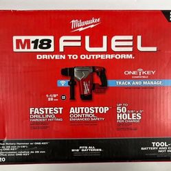 Milwaukee New 1 1/8” Rotary Hammer One Key