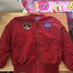 Red Bomber Jacket 2 Xl 