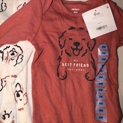 2 Pack 9 M Onesie Set
