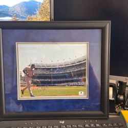 Yasiel Puig Signed Framed Photo