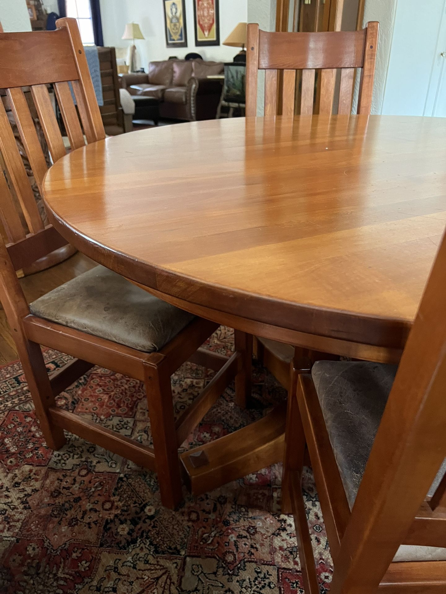 Restoration Hardware Mission Circular Table & Chairs