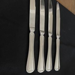 SET OF 4 ONEIDA FLAMBE 18/10 STAINLESS STEEL 9-1/4" DINNER/PLACE KNIVES