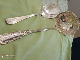 Decorative ladles silver plated