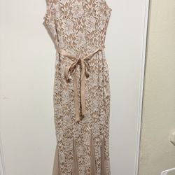 Beige Or Light Brown Formal Dress 