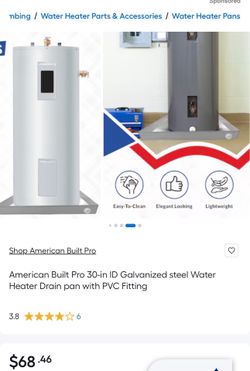 Water heater pan