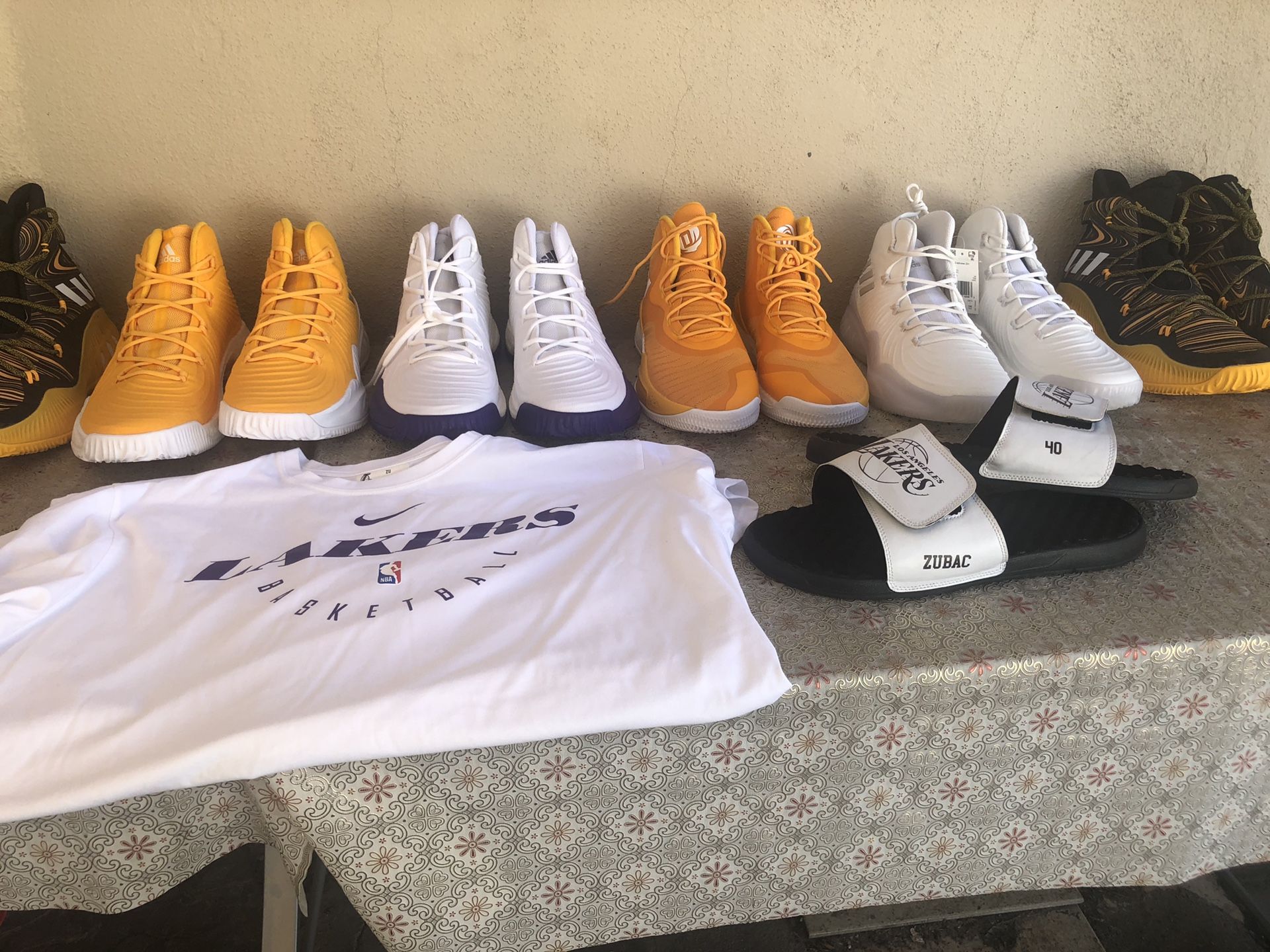 Selling size 19 shoes Ivica Zubac former laker shoes . Everything is basically new , some are new and some Only wear once or