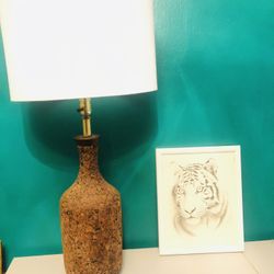MidCentury Cork Lamp 