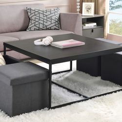 Caitlin coffee table w/storage cubes