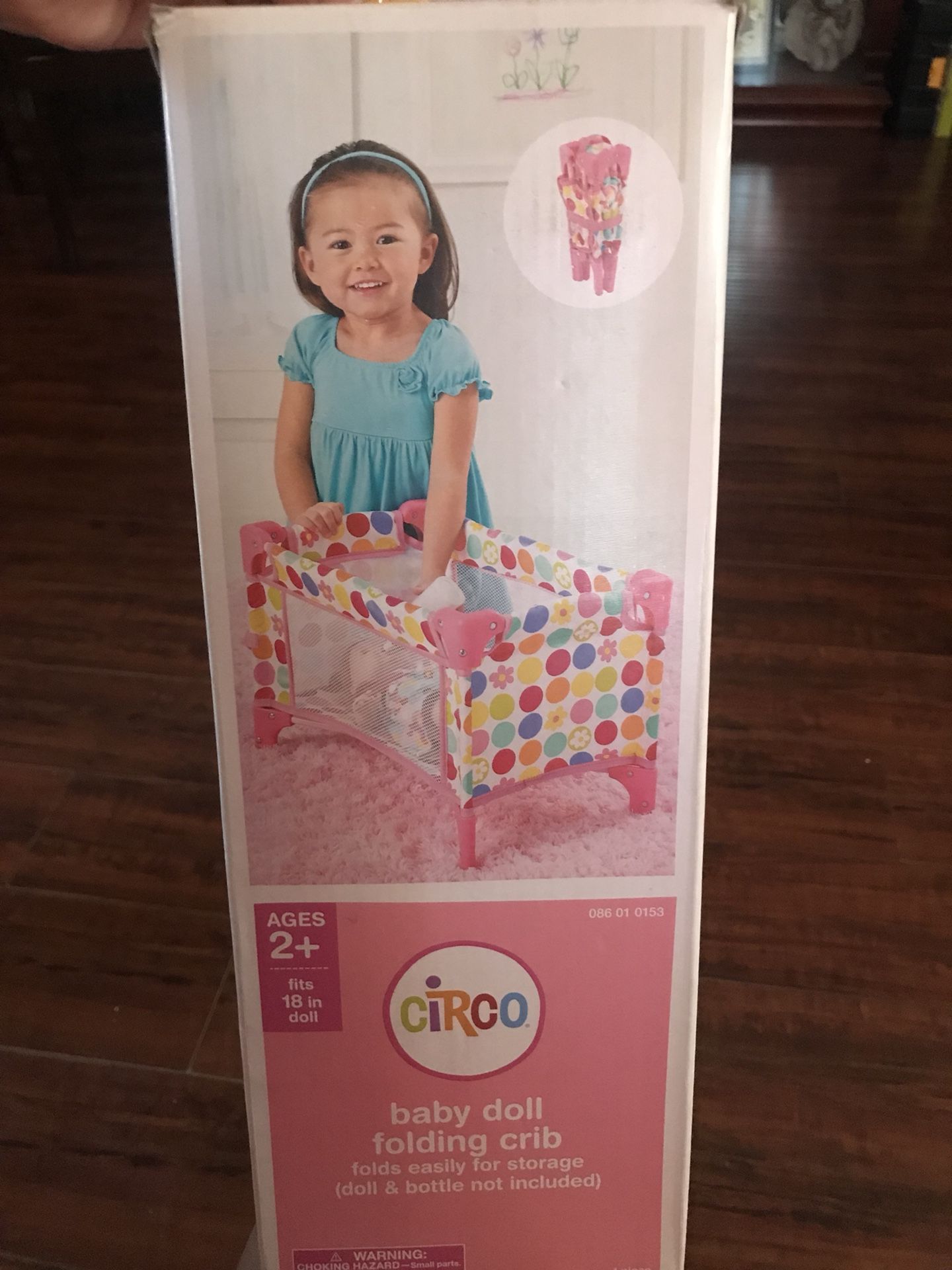 Baby doll folding crib from Target original price $23.98