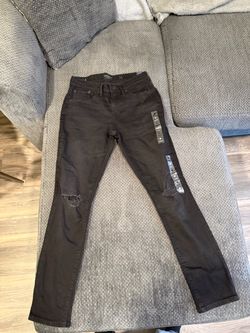Lucky brand black ripped super skinny jeans- new with tags-29/30 size
