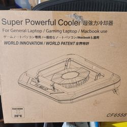 **OImaster Gaming Laptop Cooling Pad – 3500 RPM Turbofan + RGB**  
