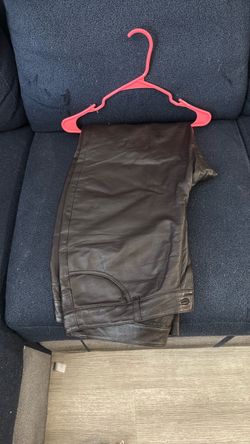 Dark Brown Leather Pants