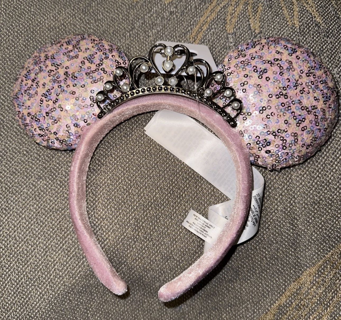 Disney Princess Sequin Minnie Ear Headband with Tiara