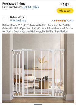 Baby or Pet Gate