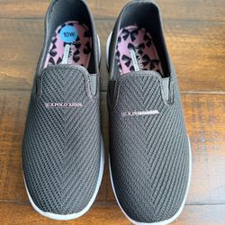 U.S. POLO ASSN. Women's Black Mesh Slip-On Comfort Insole Shoes Size 10