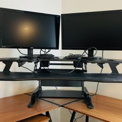 Dual Monitor Standing Desk Converter