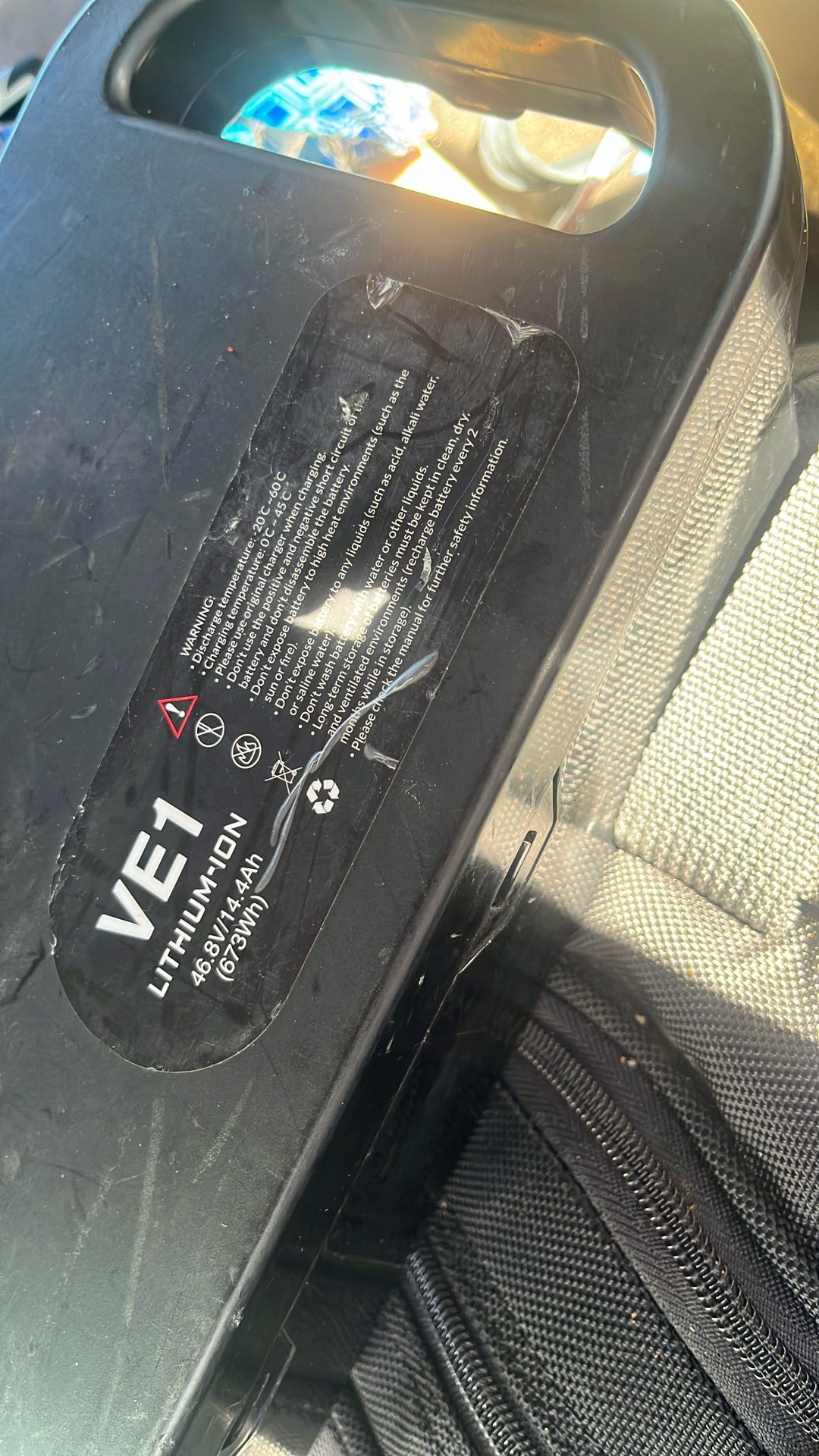 Battery for a stand up scooter