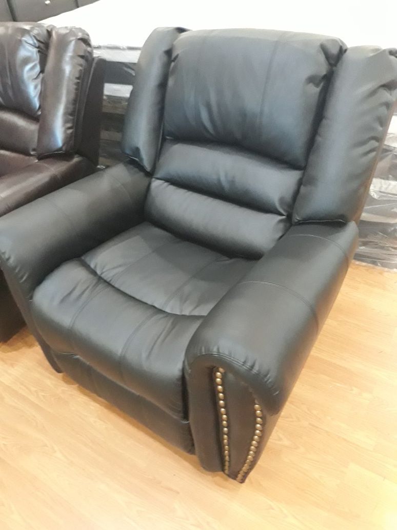 Black recliner chair