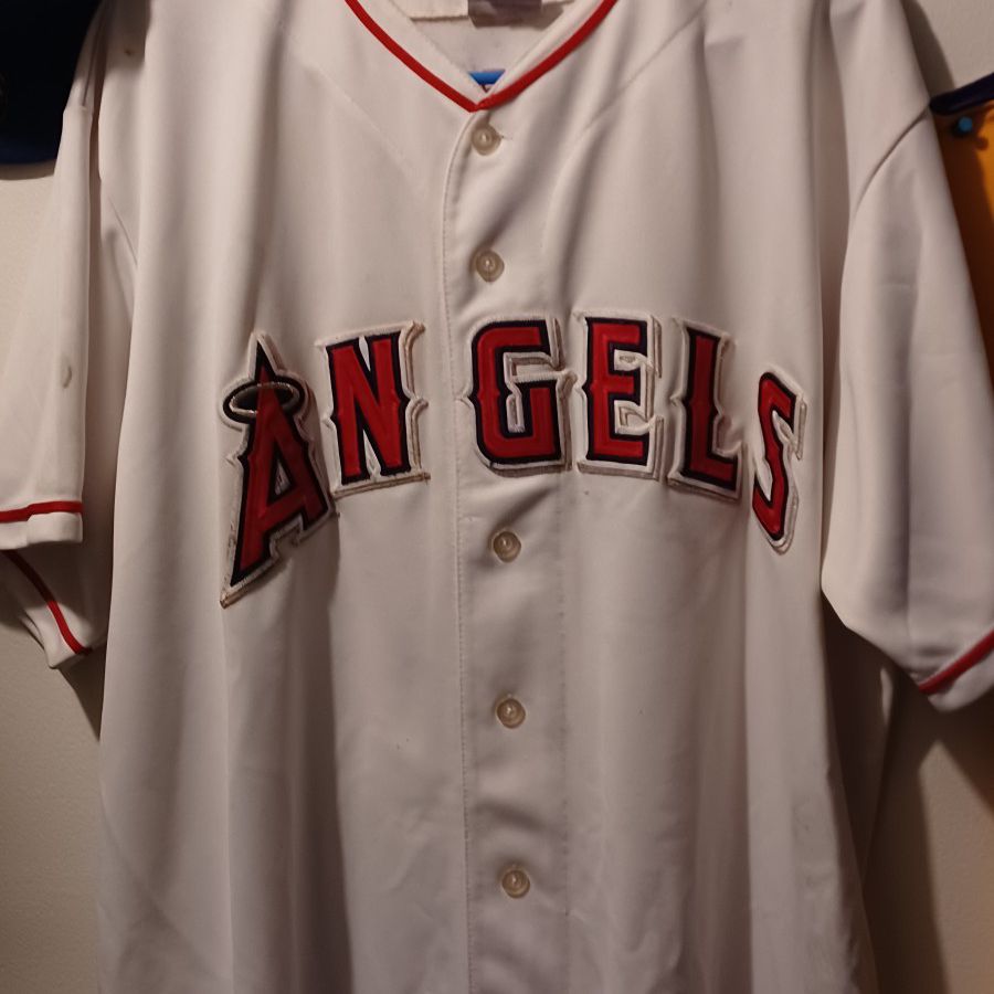 Anaheim Angels MLB Vintage Navy Blue Russell Athletic Jersey Shirt Mens XL