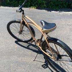 Huffy  Beach Cruiser  Bike Gold/bronze Breaks Are Amazing 