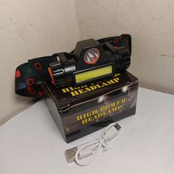 High Power LED Headlamp with USB Cable