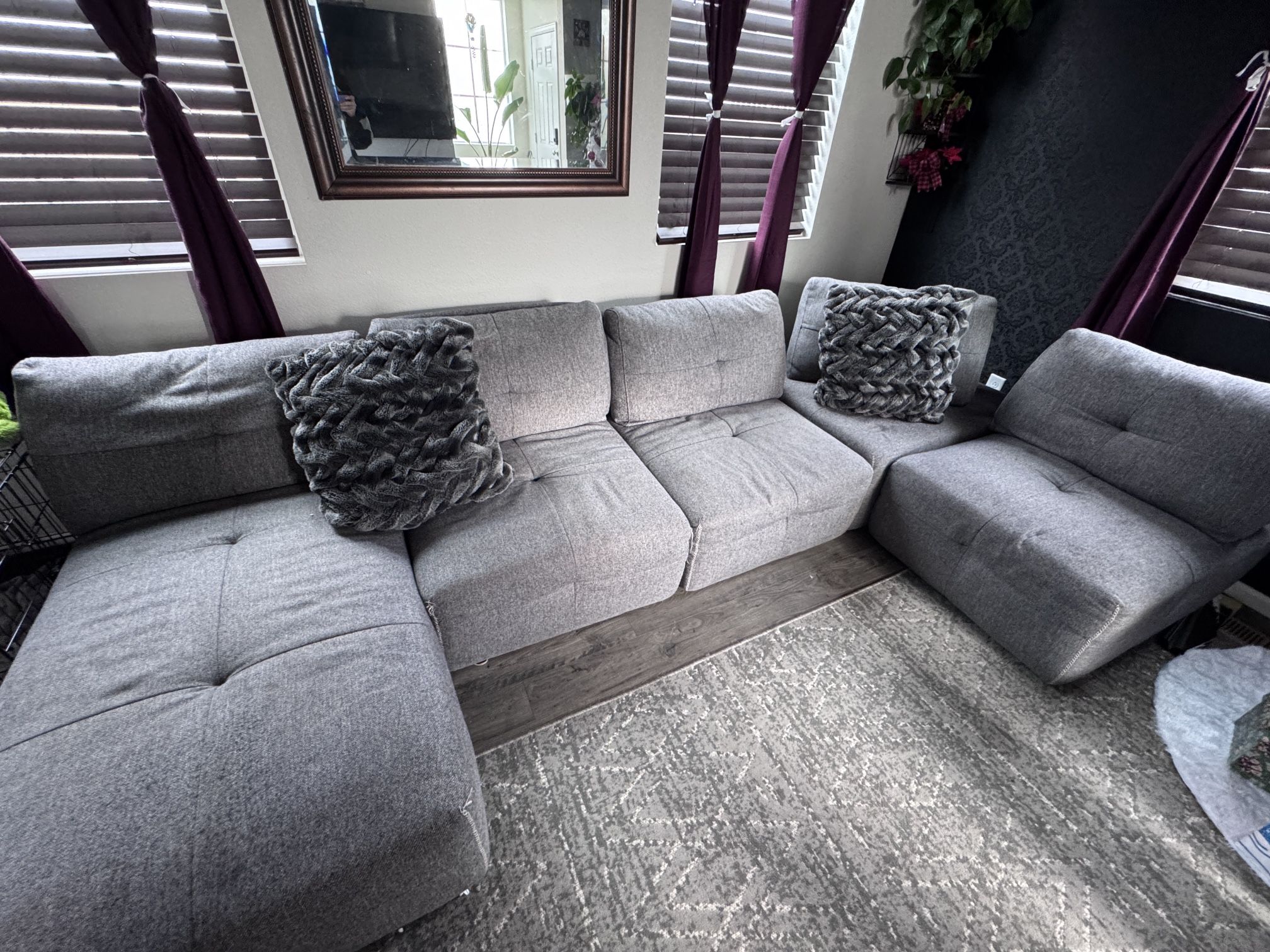 Grey Sectional for Sale