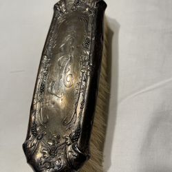 Antique W. Shiebler Sterling Silver Clothes Brush: Cherub Decor