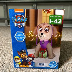 Paw Patrol SKYE 4ft Airblown Light Up Christmas Inflatable