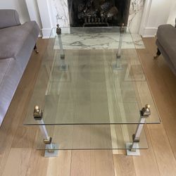 Glass Coffee Table - 2 Tiers