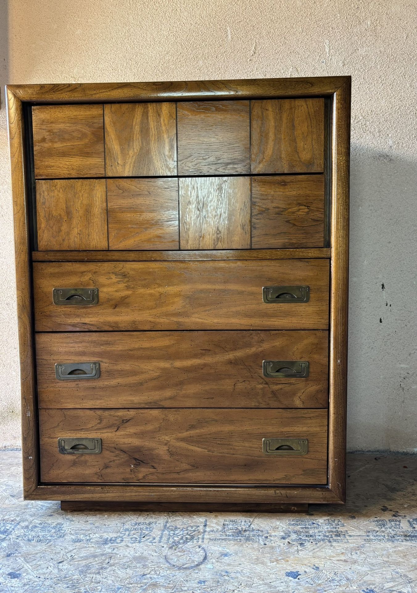Gorgeous mid century tall boy dresser