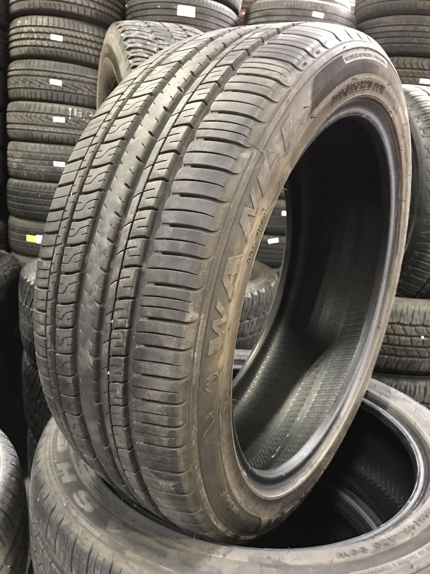 20” Inch Wanli 245/45ZR20 P24545R20 2454520 Z-Rated Tires With 85-90% Tread