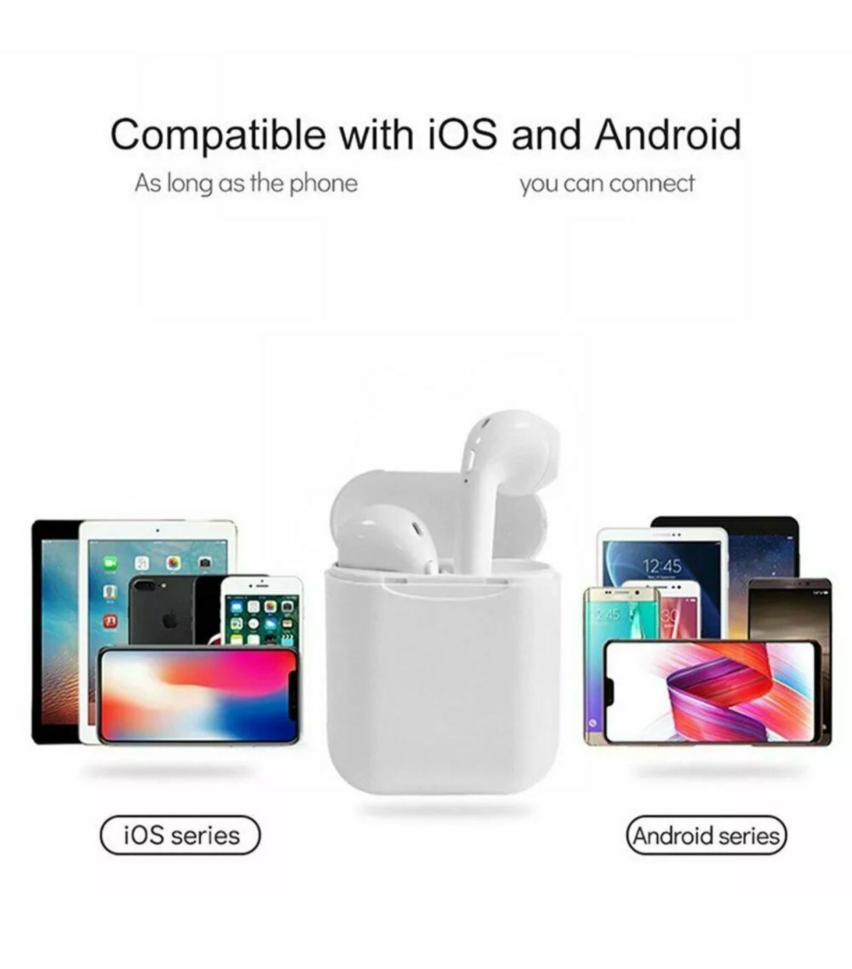 $25 i9S-TWS bluetooth wireless earbuds Airpods Compatible with android and iphone