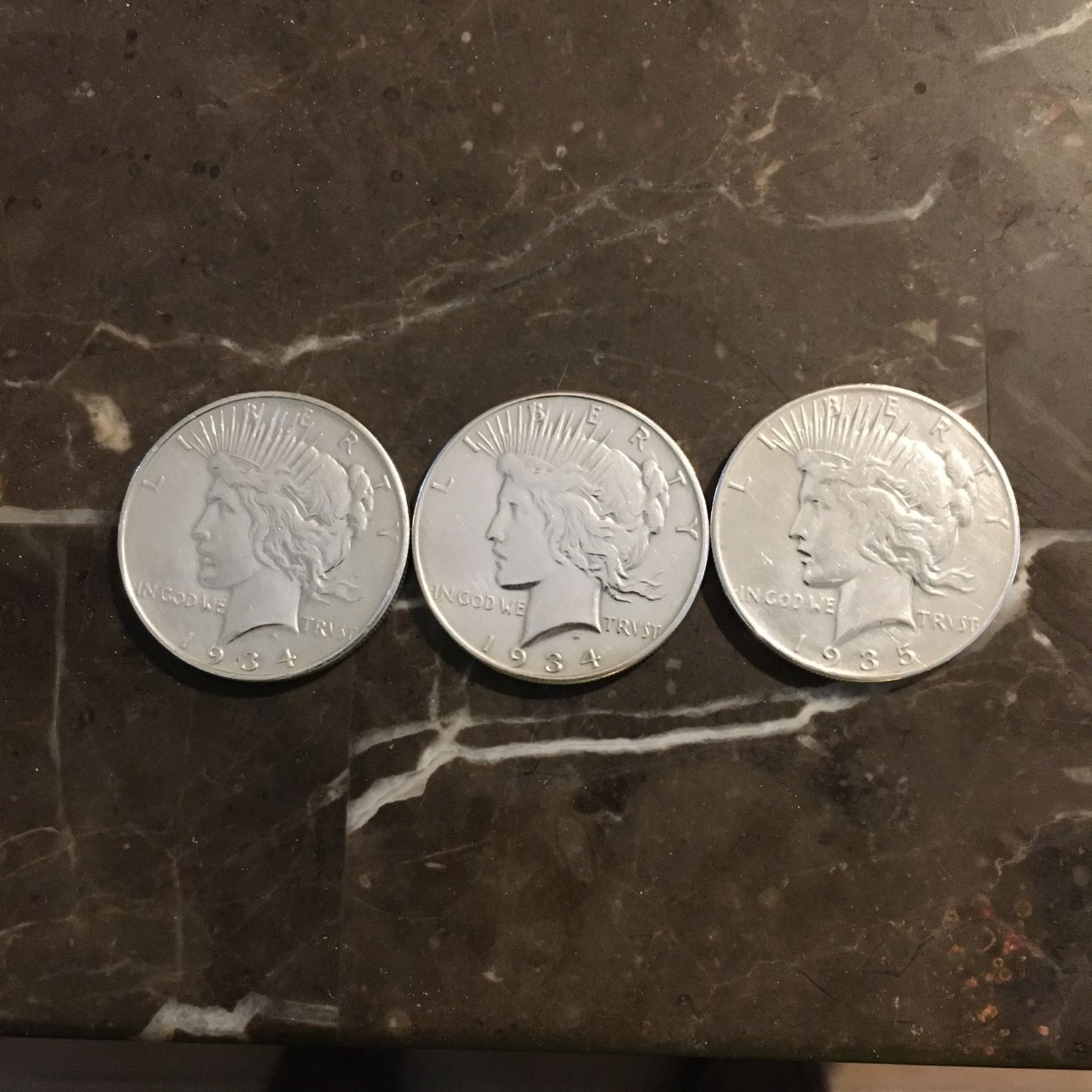 3 Peace Silver Dollar Coin