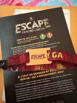 Escape GA Ticket