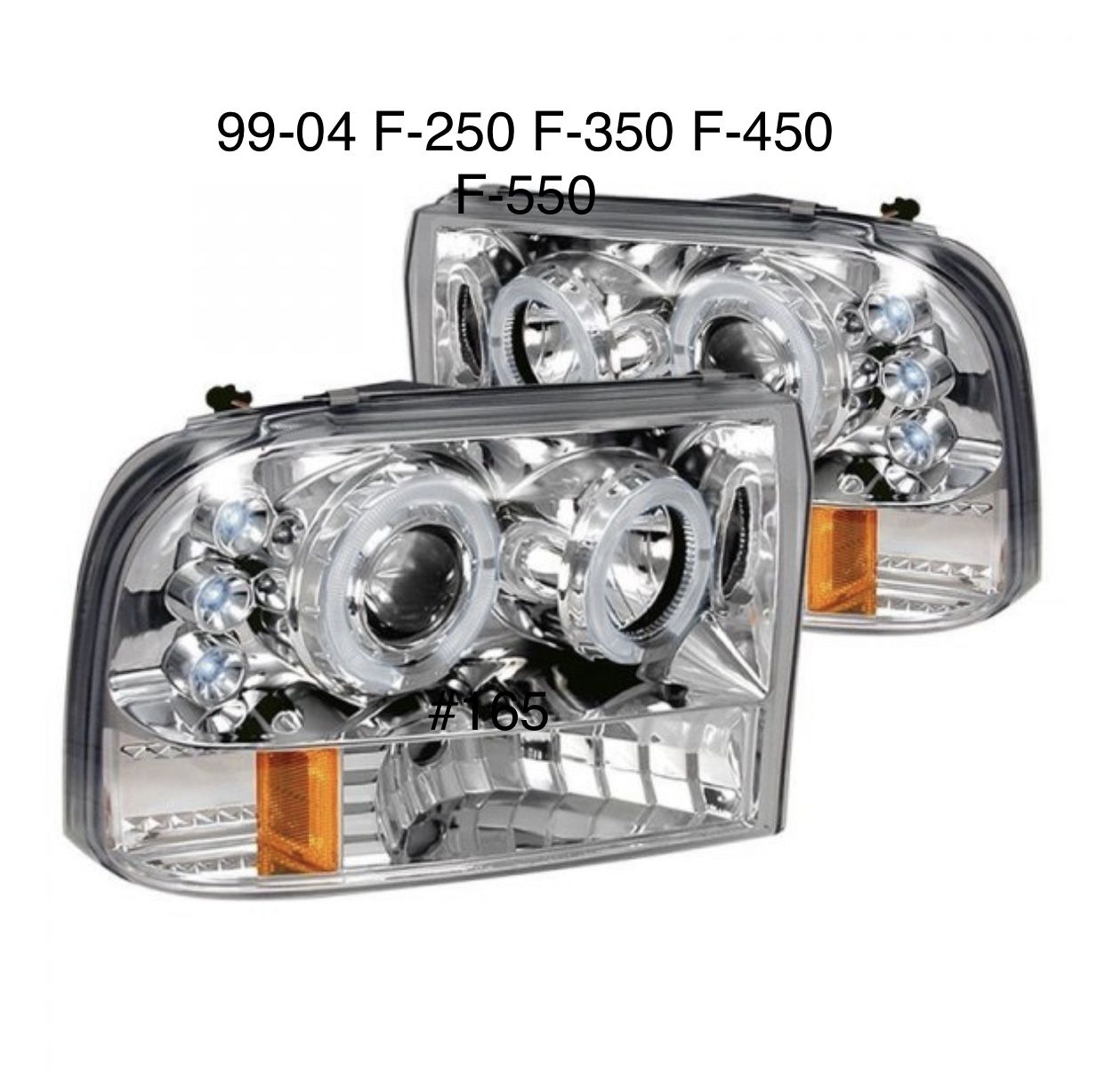 1999 TO 2004 Ford Super Duty F250 / F350 / F450 / F550 / Headlights