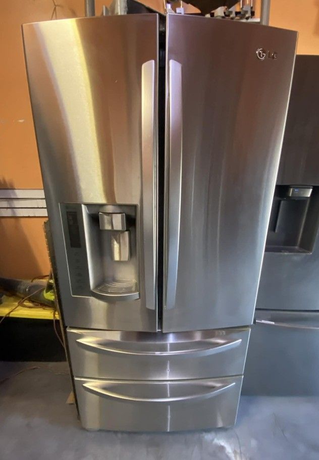 🍂REFRIGERATOR LG 33WIDE 4 DOORS🍂 ✔️STAINLESS STEEL ✔️ 🆓️FREE DELIVERY🆓️