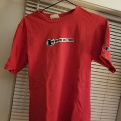 Vintage Champion  Red Graphic T-Shirt - Size Small