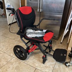 NEW Pro Traverse Transport Wheelchair RED!!