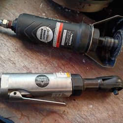 Air Tools- 3"Cutting Off Tool And Husky  1/4 Socket Wrench 