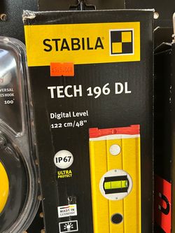 Stabila 48" TECH 196 DL IP67 Digital Level w/ Case - 39548