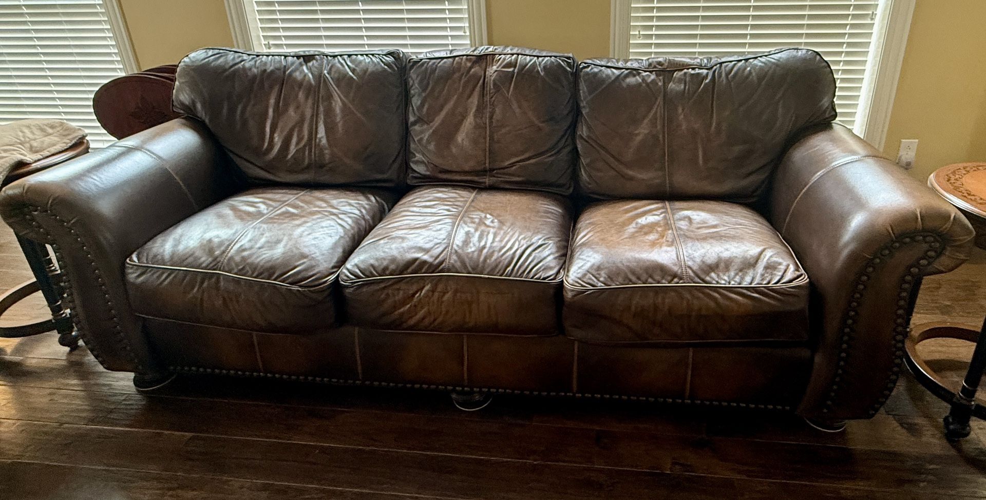 LAST CHANCE MOVING THIS SUNDAY Oversized Leather Sofa