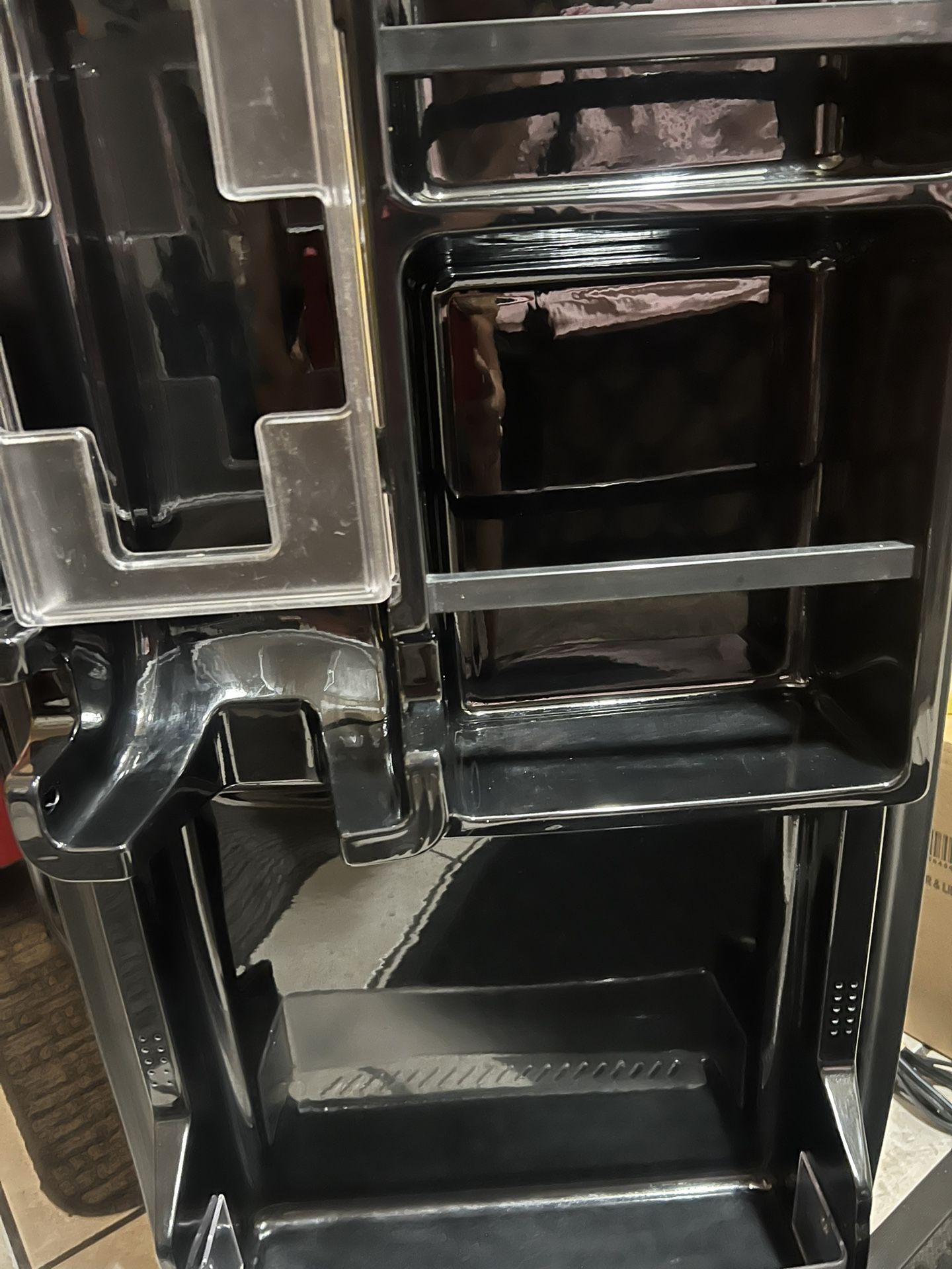 Black Aluminum Mini Fridge