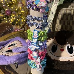 Ligas Para El Pelo Con Adorno De Hello Kitty Y Sus Amigos 