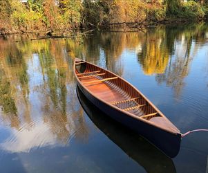 Wood canoe