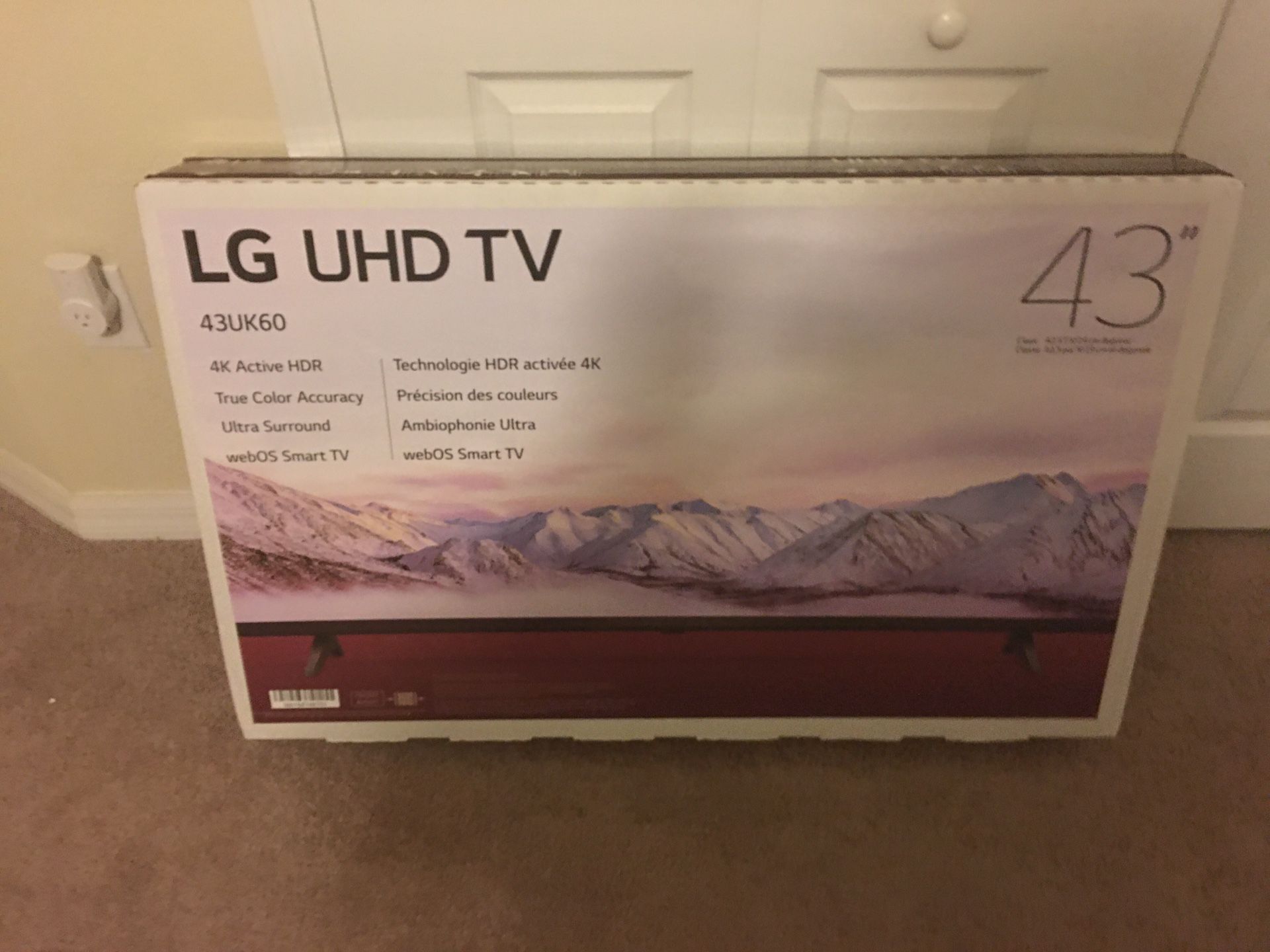 LG UHD smart tv 43 inch brand new web os smart tv