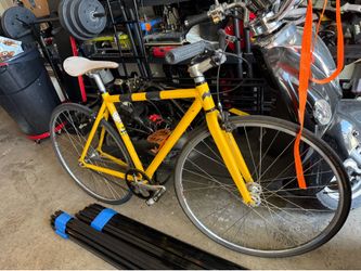 Custom Yellow Lightweight Racing Bike